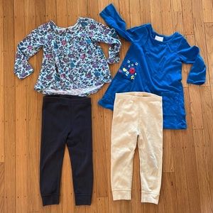 3T Girls Clothing Bundle - Hanna Andersson and Tea